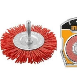 Pimli Saçaklı Daire Naylon Tel Fırça 75mm INGCO WB40755